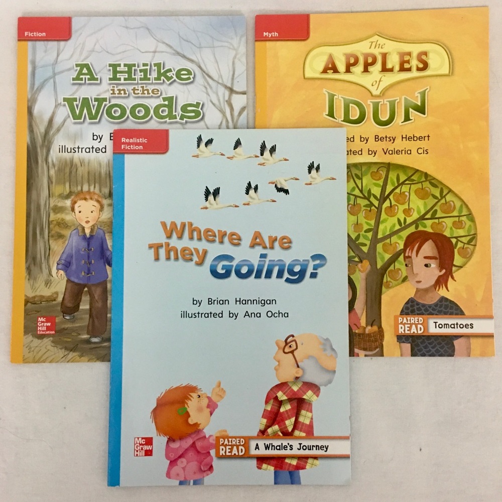 3 Paired Read Grade 2 Books McGraw-Hill Fiction Myth Poetry Realistic Fiction